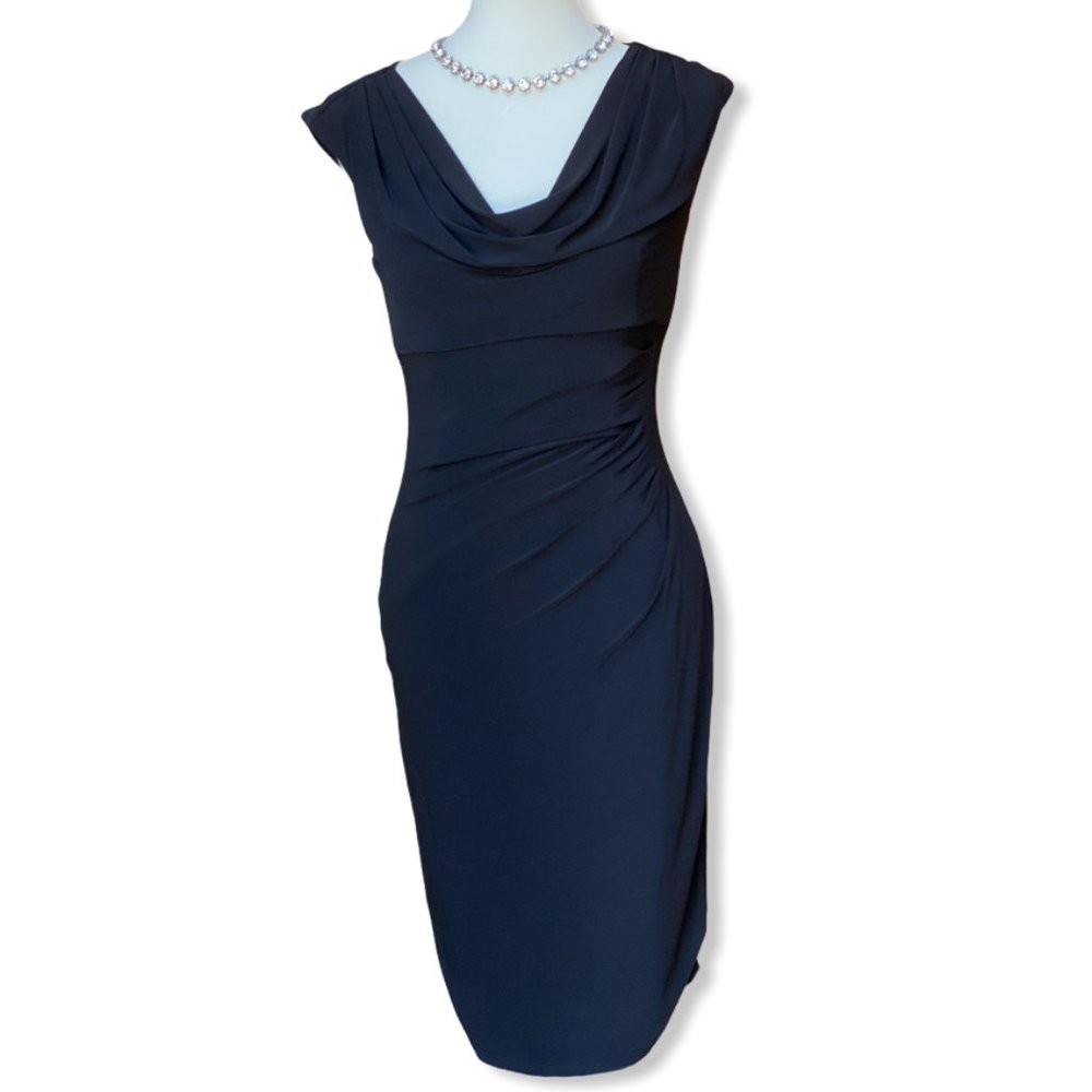 Lauren Ralph Lauren Black Sheath Sleeveles Size 6